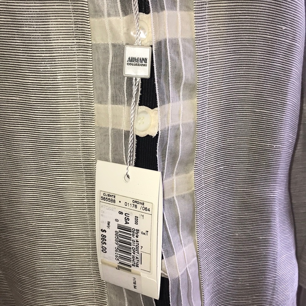 NWT Armani Collezioni Transparent Jacket - Picture 5 of 11